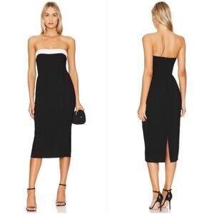 Amanda Uprichard × REVOLVE Kerry Midi Dress Black midi dress Size S $250